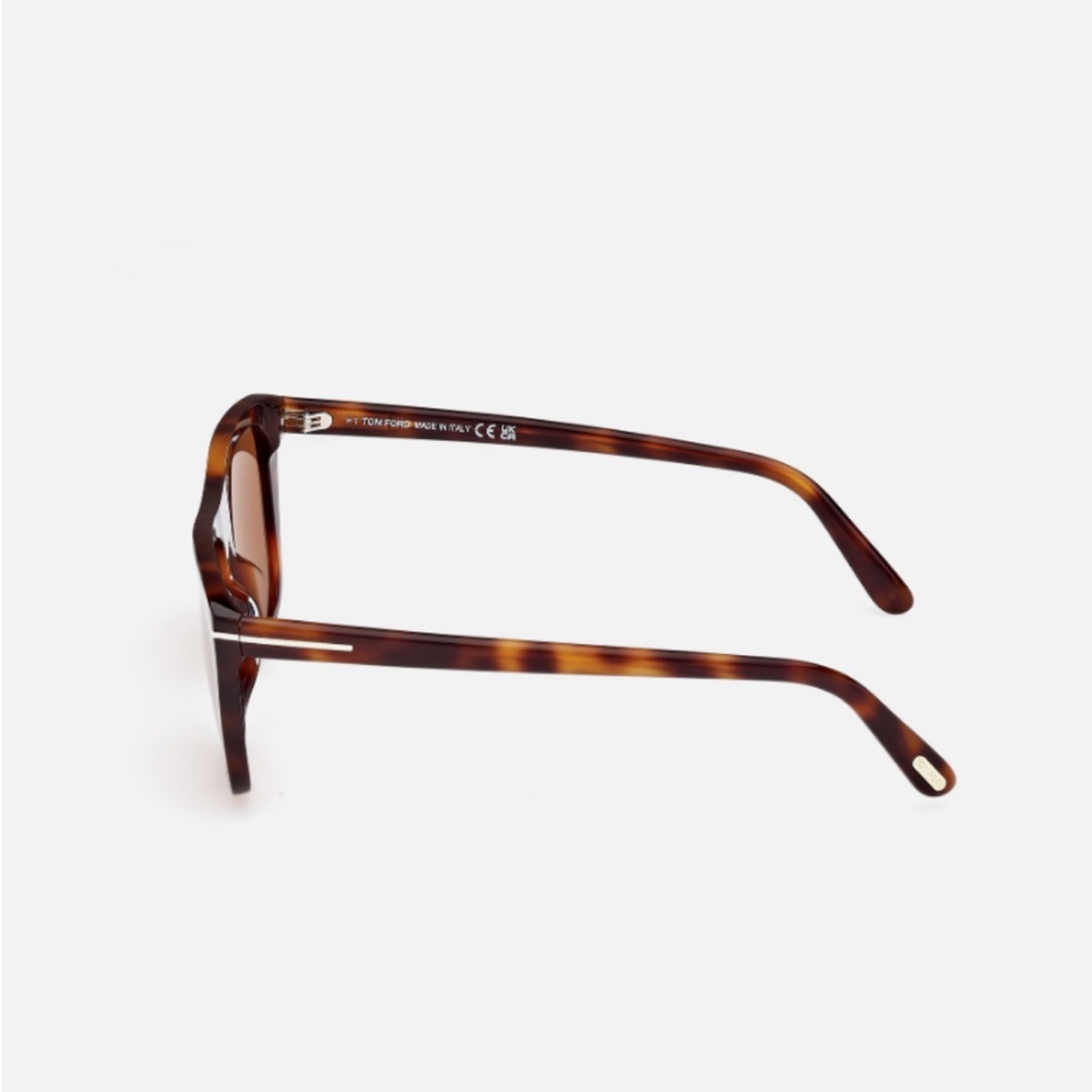 Tom Ford ASLAN FT1175 53E Blonde Havana/Brown Square Sunglasses - Picture 16 of 16